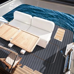 Itseliimautuva EVA-vaahto terassilevy liukumaton vedenpitävä veneen lattiamatto 2400x450x6mm