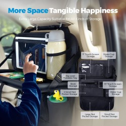 Tsumbay kaksi taitettavaa auton selkänojan säilytyslaukkua taskuilla ja tarjottimella