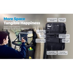 Tsumbay kaksi taitettavaa auton selkänojan säilytyslaukkua taskuilla ja tarjottimella