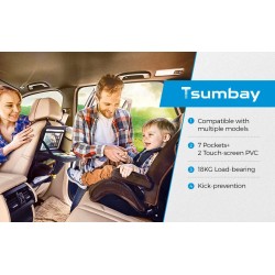 Tsumbay kaksi taitettavaa auton selkänojan säilytyslaukkua taskuilla ja tarjottimella