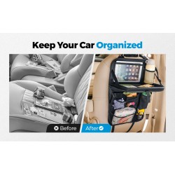 Tsumbay kaksi taitettavaa auton selkänojan säilytyslaukkua taskuilla ja tarjottimella