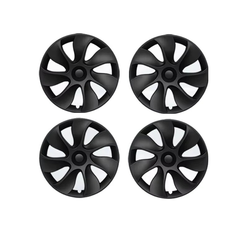 Pyöränkapselit 4 kpl 19 tuumaiset syklonityyliset mattamustat Tesla Model Y