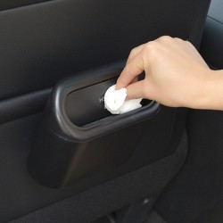 Yleismallinen auton roskakori roskapussipidike kiinnitettävä tilaa säästävä musta