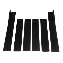 Sivuhelman jatkopalat 2-metrin kiiltävän mustan universaali sivusuoja