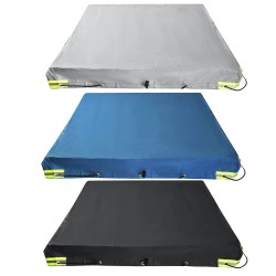 Perävaunun suojapeite 5 x 4 jalan vedenpitävä kestävä oxford-kangas heijastavat raidat kiinnityshihna