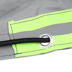 Perävaunun suojapeite 5 x 4 jalan vedenpitävä kestävä oxford-kangas heijastavat raidat kiinnityshihna