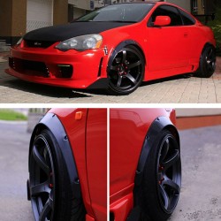 Universaalit 4-osaiset polyuretaaniset lokasuojan levikkeet mustat ja joustavat