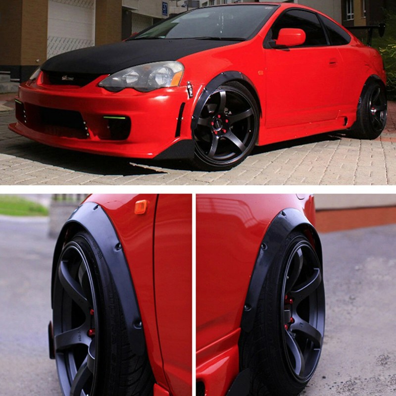 Universaalit 4-osaiset polyuretaaniset lokasuojan levikkeet mustat ja joustavat