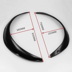 Universaalit 4-osaiset polyuretaaniset lokasuojan levikkeet mustat ja joustavat