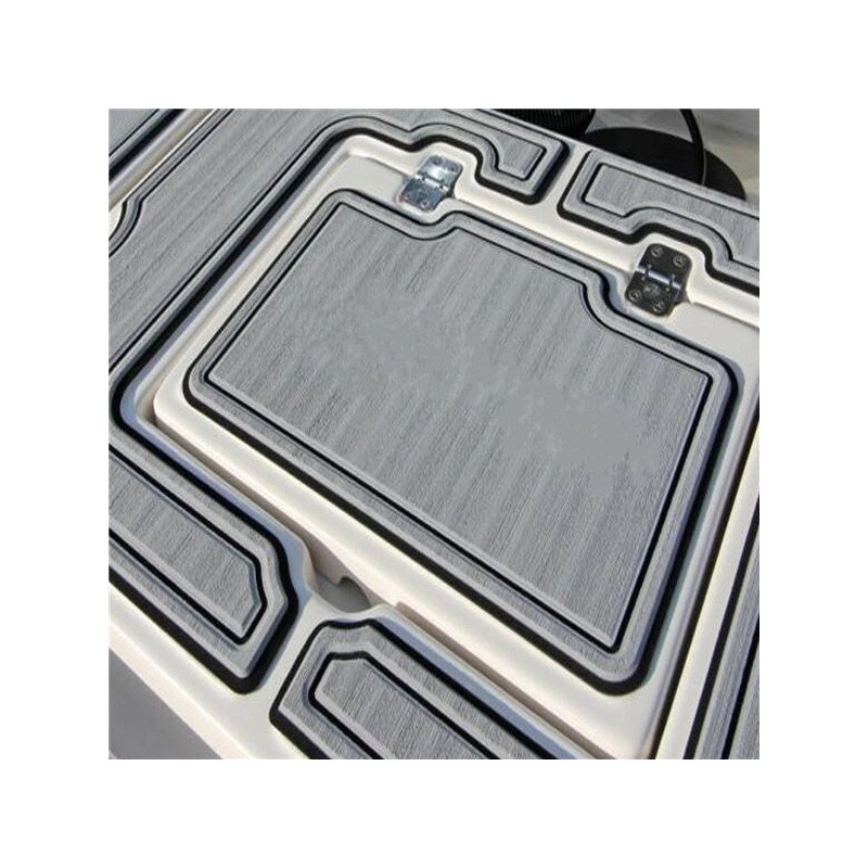 Harmaa 230x90x0,5 cm EVA-vaahtomuovi veneen lattialle keinotekoinen tiikki liukumaton