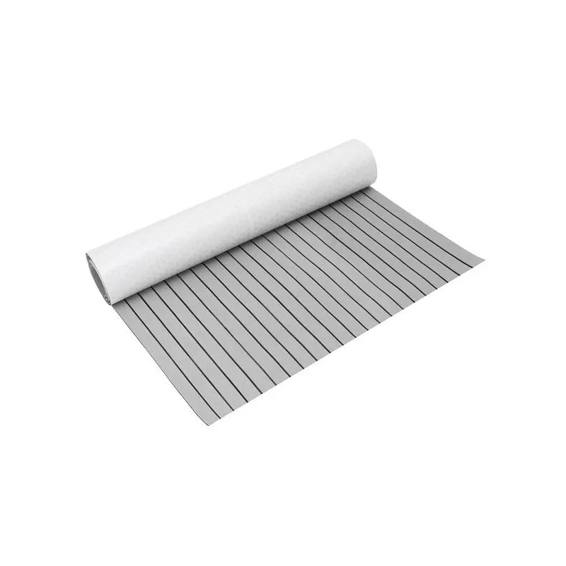 Harmaa ja musta 120x240 cm eva vaahtomuovi tiikkiterassilevy veneelle 5 mm