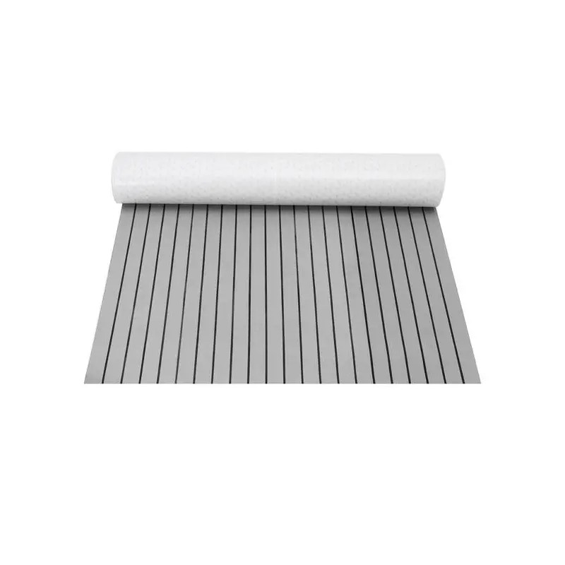 Harmaa ja musta 120x240 cm eva-vaahtomuovi tiikkiterassilevy veneelle 5 mm