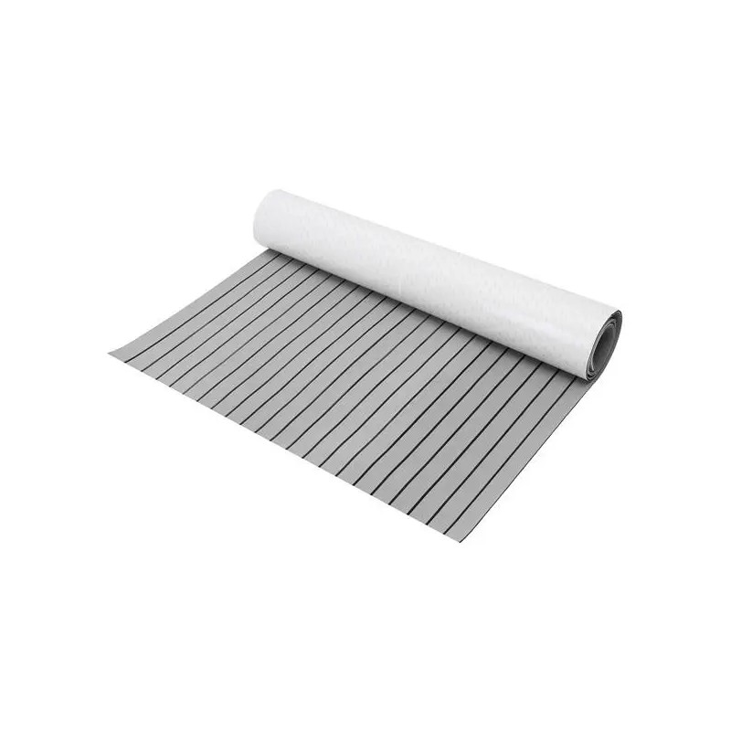 Harmaa ja musta 120x240 cm eva-vaahtomuovi tiikkiterassilevy veneelle 5 mm