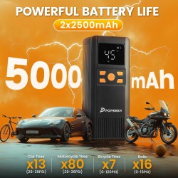 POPDEER PD-AP1 langaton kannettava rengaspumppu autolle 5000mAh 150PSI älykäs digitaalinen