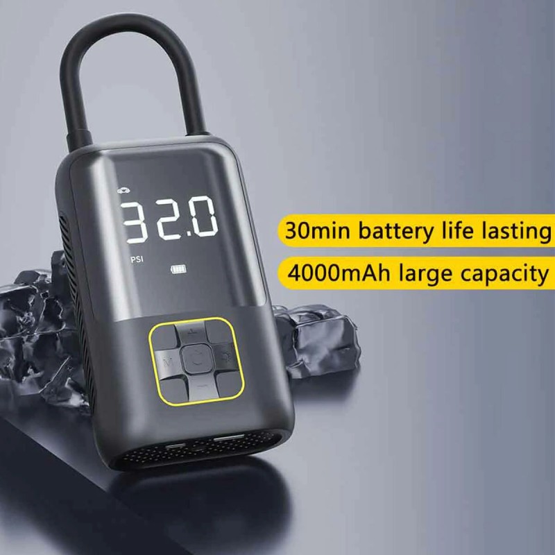 TUERBB T-AP71 kannettava langaton ilmakompressori 150PSI digitaalinen näyttö nopea renkaiden täyttö