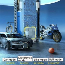 TUERBB T-AP71 kannettava langaton ilmakompressori 150PSI digitaalinen näyttö nopea renkaiden täyttö