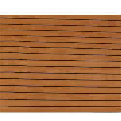 ELuto 240 cm x 90 cm x 5 mm EVA-vaahtomuovi tiikkikansi itsekiinnittyvä liukumaton veneenmatto