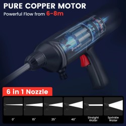 POPDEER PD-E Pro langaton nelitoiminen rengaspumppu autonpesuri pölynimuri varavirtalähde