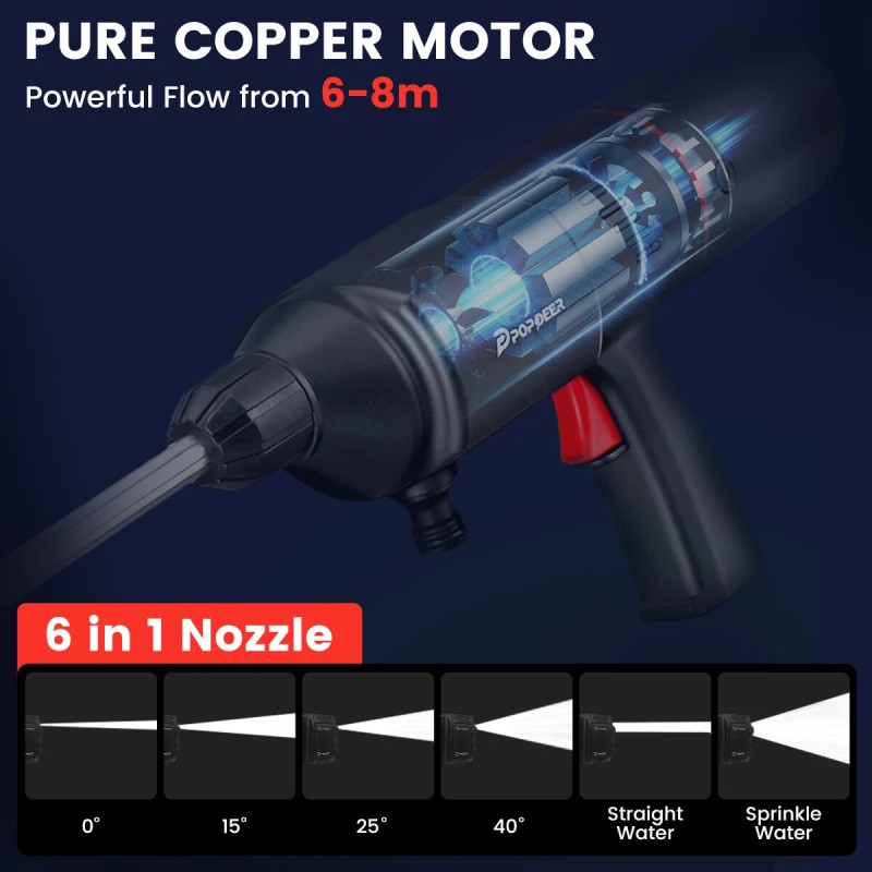 POPDEER PD-E Pro langaton nelitoiminen rengaspumppu autonpesuri pölynimuri varavirtalähde