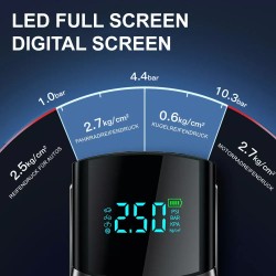 Kaksitoiminen auton apukäynnistin ja ilmakompressori monitoiminen renkaan täyttölaite tehopankki