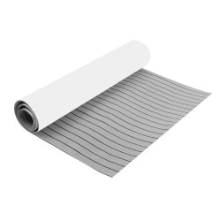 Harmaa 300x90x0,6 cm EVA venepohja tiikki-tyylinen lattiamatto