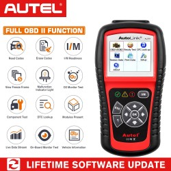 Autel AL519 OBD2 vianlukija auton diagnostiikkatyökalu koodinlukija päästöjen valmiustarkistus