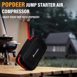 POPDEER PD-JA3 monitoiminen 5000A apukäynnistin ilmakompressorilla 150 psi maksimipaine