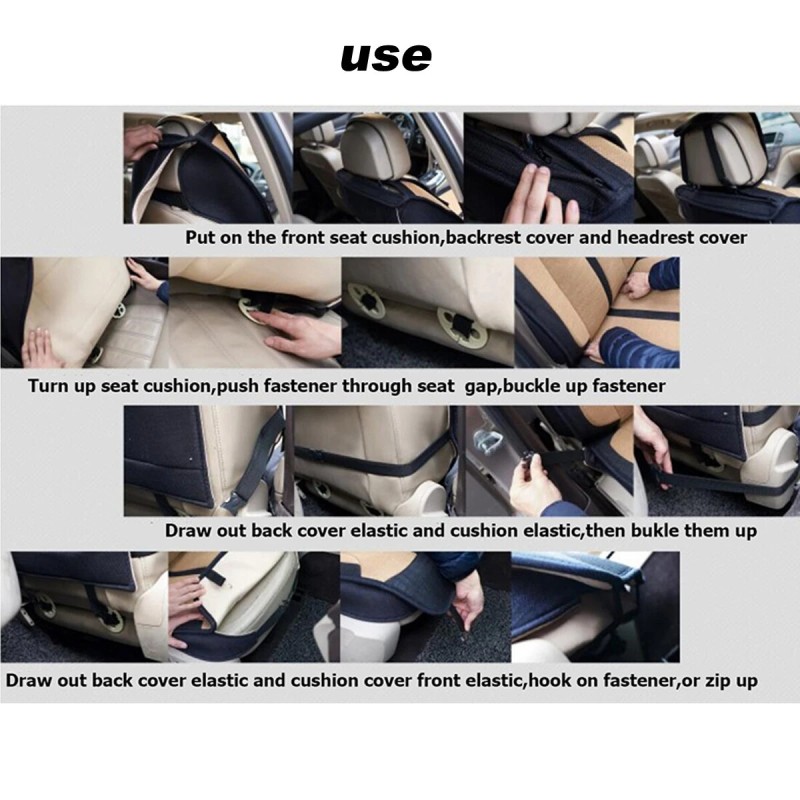 Yleismallinen etuistuimen suojapäällinen pu-nahkainen hengittävä pehmuste valinnainen