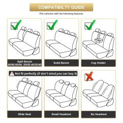 Yleismallinen etuistuimen suojapäällinen pu-nahkainen hengittävä pehmuste valinnainen