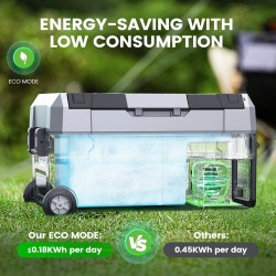 KROAK kaksivyöhykkeinen kompressorijääkaappi 35L 45L 55L 12V/24V kannettava