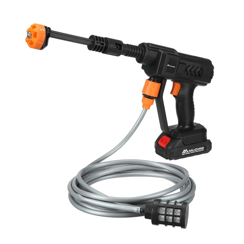 Langaton korkeapainepesuri 52 barin 400 W autonpesuri 6 toiminen suutin EW S02 21 V 12000 mAh akku