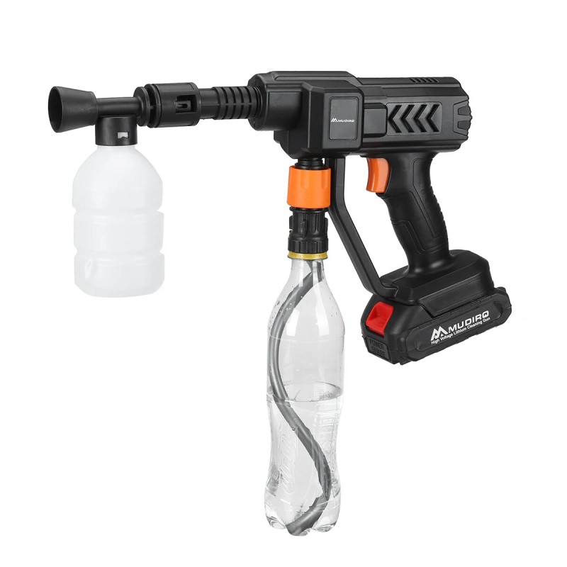 Langaton korkeapainepesuri 52 barin 400 W autonpesuri 6-toiminen suutin EW-S02 21 V 12000 mAh akku