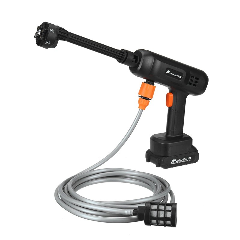 Langaton akkukäyttöinen painepesuri EW-S03 500W 60 barin 15000mAh 6-toiminen suutin vaahtopullolla autonpesuun