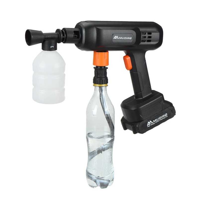 Langaton akkukäyttöinen painepesuri EW-S03 500W 60 barin 15000mAh 6-toiminen suutin vaahtopullolla autonpesuun