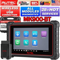 Autel MaxiCOM MK900BT auton diagnostiikkatyökalu 8 tuumainen näyttö bluetooth yhteys kaksisuuntainen ohjaus yli 40 huoltoa