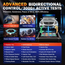 Autel MaxiCOM MK900BT auton diagnostiikkatyökalu 8-tuumainen näyttö bluetooth-yhteys kaksisuuntainen ohjaus yli 40 huoltoa