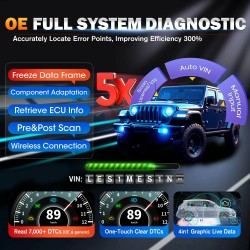 Autel MaxiCOM MK900BT auton diagnostiikkatyökalu 8-tuumainen näyttö bluetooth-yhteys kaksisuuntainen ohjaus yli 40 huoltoa