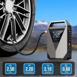 Kannettava 3000A/4500A autokäynnistin ja ilmakompressori 150PSI renkaiden täyttö USB-C-tulo varavirtalähde LED-hätävalo