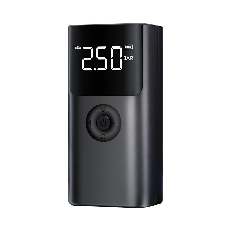 Kannettava auton käynnistin ja ilmakompressori varavirtalähde 12 V tukee 8,0 l bensiiniä renkaiden täyttö taskulamppu