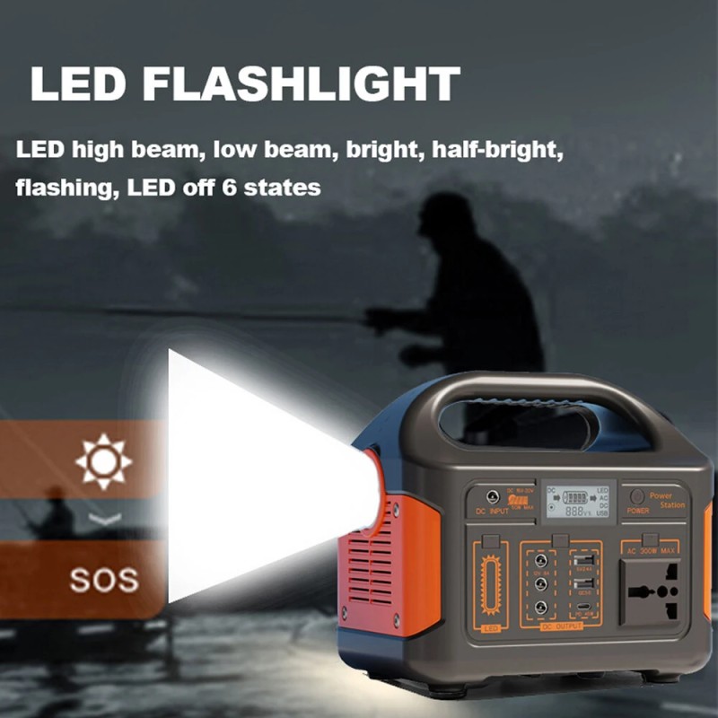 JSDSOLAR JSD010 500W 460Wh 220V EU-versio energiavarastolaatikko varavirtalähde monilaitteiden lataukseen retkeilyyn