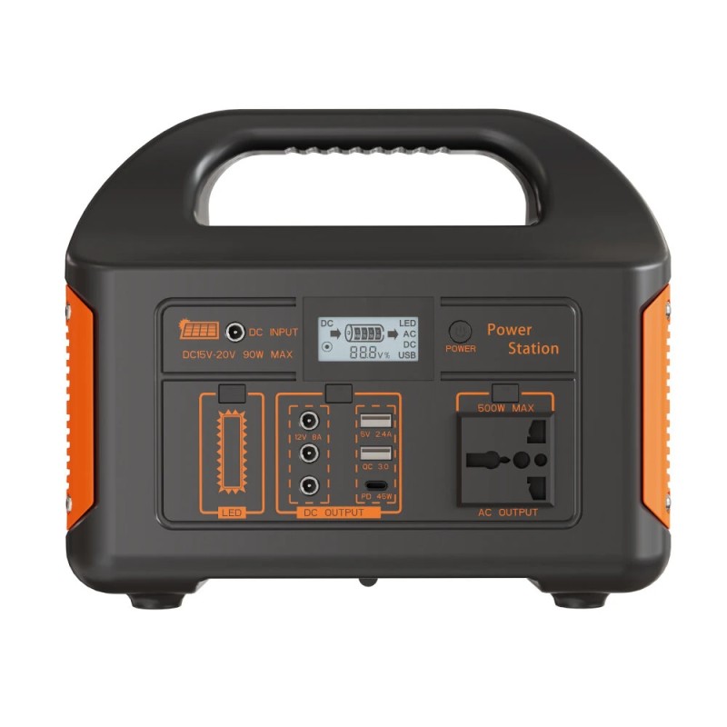 JSDSOLAR JSD010 500W 460Wh 220V EU-versio energiavarastolaatikko varavirtalähde monilaitteiden lataukseen retkeilyyn