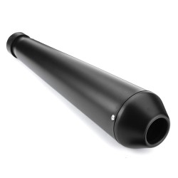 Kaksi pakoputkea moottoripyörään cafe-racer takapää mattamusta universaali liukuva kiinnike