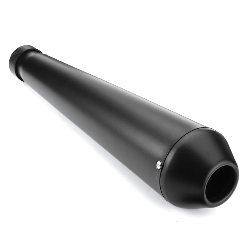 Kaksi pakoputkea moottoripyörään cafe-racer takapää mattamusta universaali liukuva kiinnike