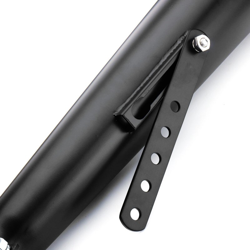 Kaksi pakoputkea moottoripyörään cafe-racer takapää mattamusta universaali liukuva kiinnike