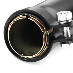 Kaksi pakoputkea moottoripyörään cafe-racer takapää mattamusta universaali liukuva kiinnike