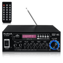 Sunbuck AV 660BT 2000W bluetooth 5 0 audiovahvistin taajuuskorjain stereo autoon kotiin aux usb fm radio