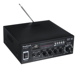 Sunbuck AV-660BT 2000W bluetooth 5.0 audiovahvistin taajuuskorjain stereo autoon kotiin aux usb fm-radio