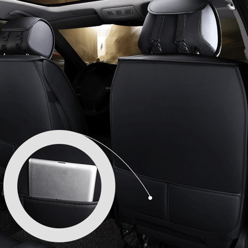 Yleismallinen auton etuistuimen suojapehmuste pu-nahka hengittävä helppo asennus