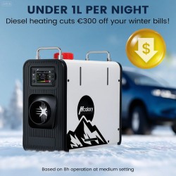 HCALORY HBS2 diesel-lämmitin 3,5 l 8 kW automaattikäynnistys Bluetooth-etäohjaus rekkaan asuntovaunuun