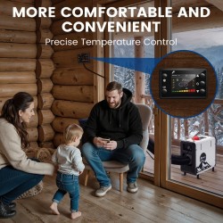 HCALORY HBS2 diesel-lämmitin 3,5 l 8 kW automaattikäynnistys Bluetooth-etäohjaus rekkaan asuntovaunuun